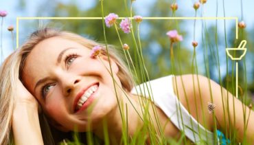 woman on the grass